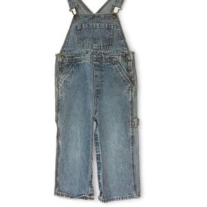 Place Blue Overalls with Adjustable Straps and Classic Design